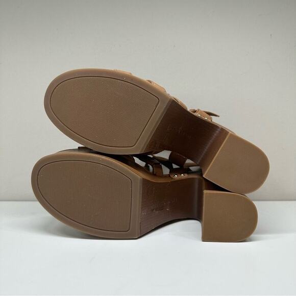 NWOB | Lucky Brand | Imana Fisherman Platform Heel Sandal | Tan | Size 8.5 - Picture 10 of 15